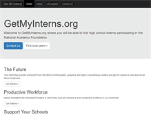 Tablet Screenshot of getmyinterns.org